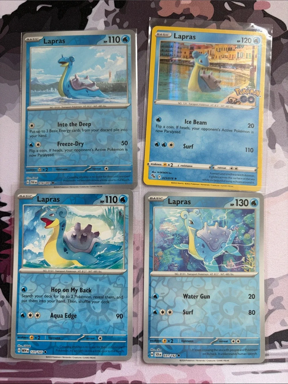 holographic lapras card Pokemon TCG (Japanese) - V Full Art 031/190 Lx2 / None / 2 Pokemon GO Singles 1995 Holographic Pokemon Lapras 25
